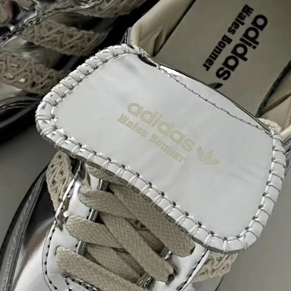 Adidas Samba x Wales Bonner Low Silver Metallic Sneakers - Picture 4 of 6